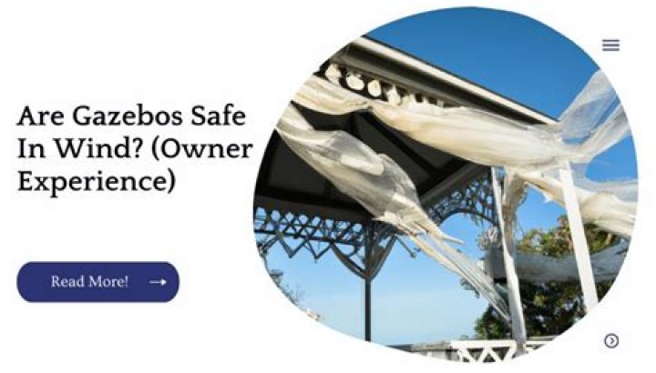 Are gazebos safe in wind?