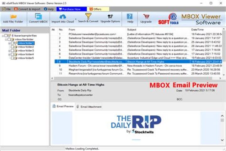 Are mbox files compressed?
