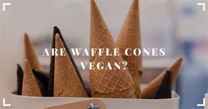 Are waffle cones vegan?