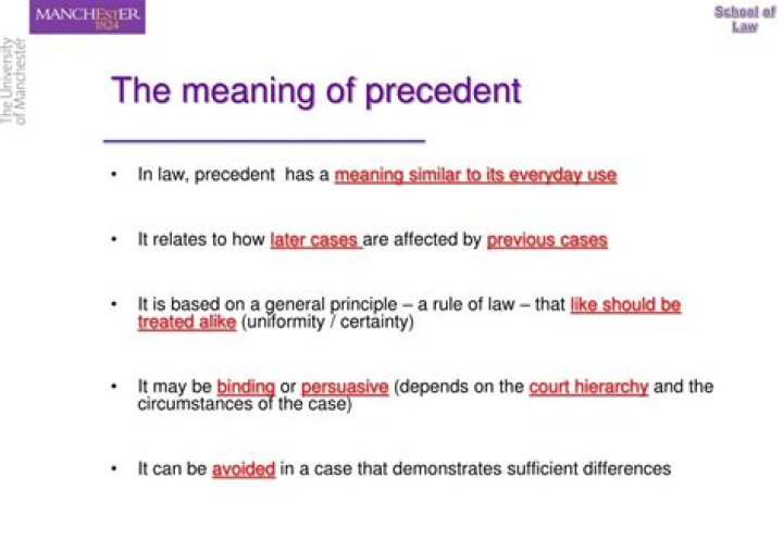 At does precedent mean?