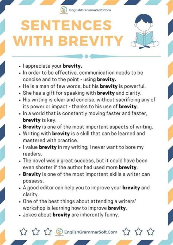 At the brevity sentences?