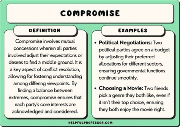 At the compromise of sentence?