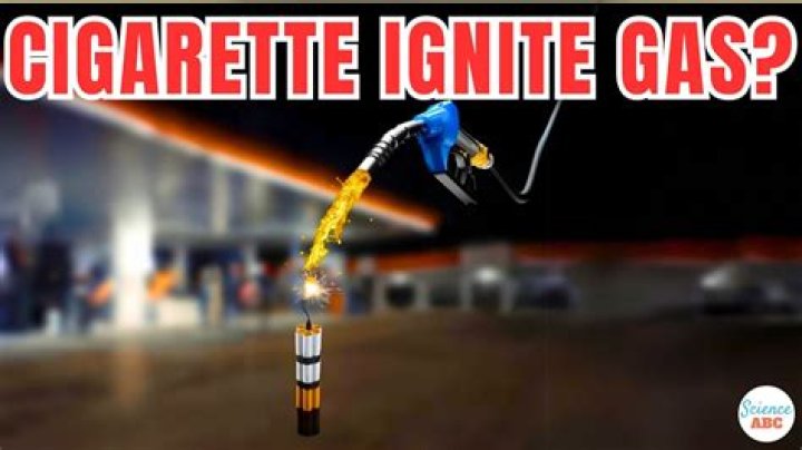 Can a cigarette ignite gasoline?