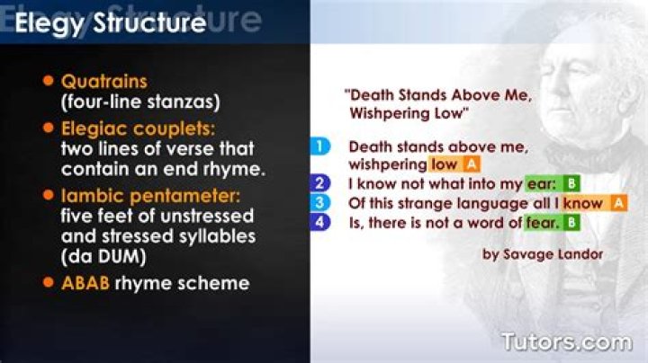 Can a person be elegiac?