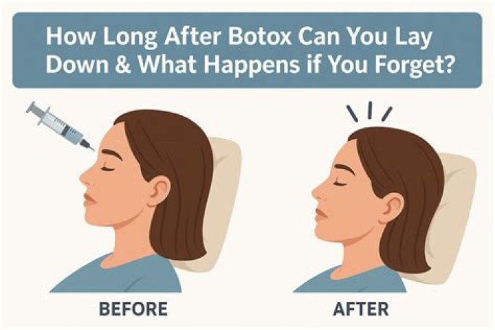 Can i lay down after botox?