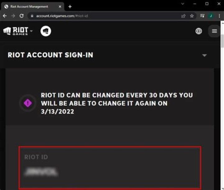 Can you change your riot id?