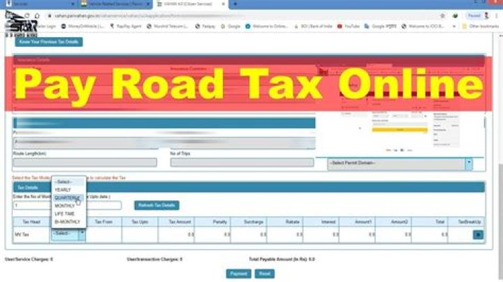 Can you pay road tax monthly?