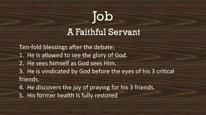 Did job stay faithful to god?