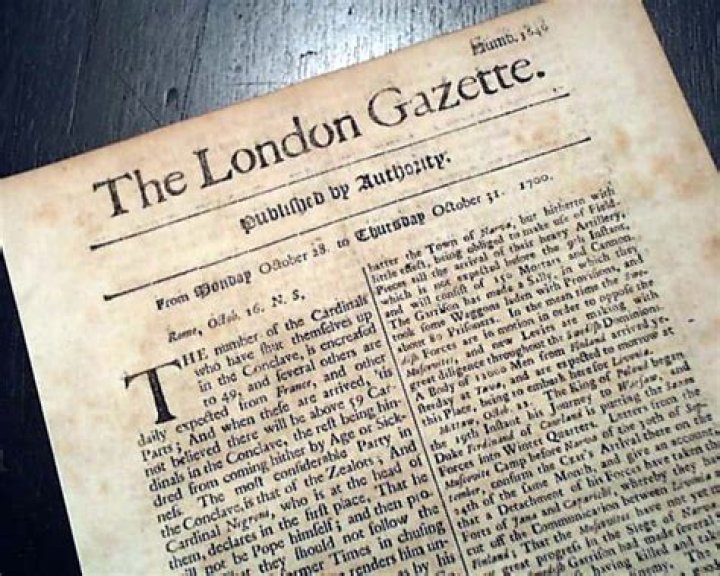 Did they have newspapers in the 1700s?