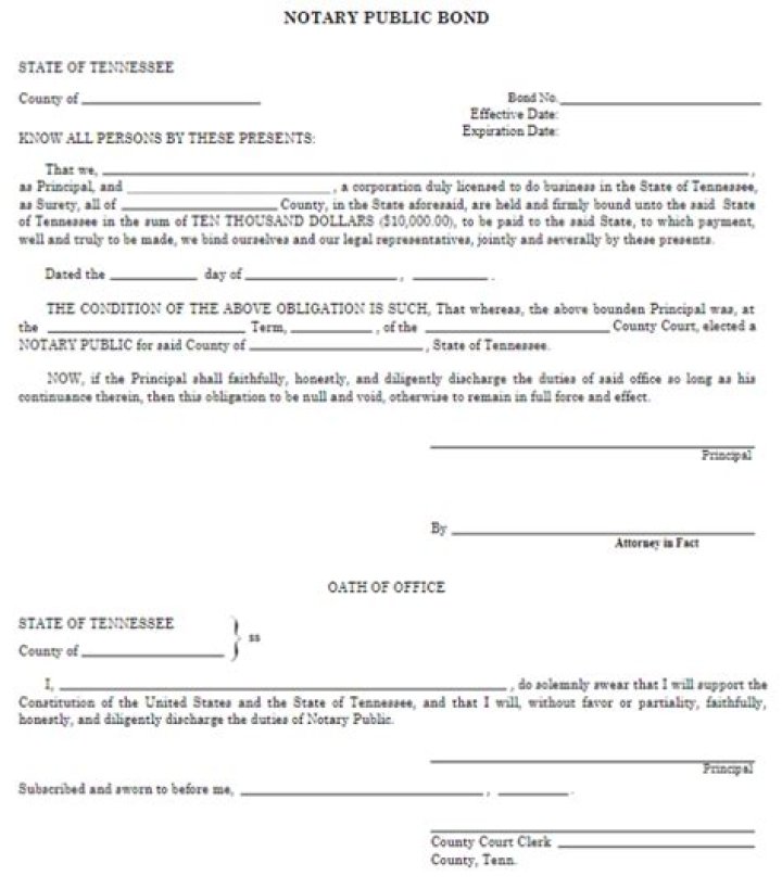 Do tennessee title have to be notarized?