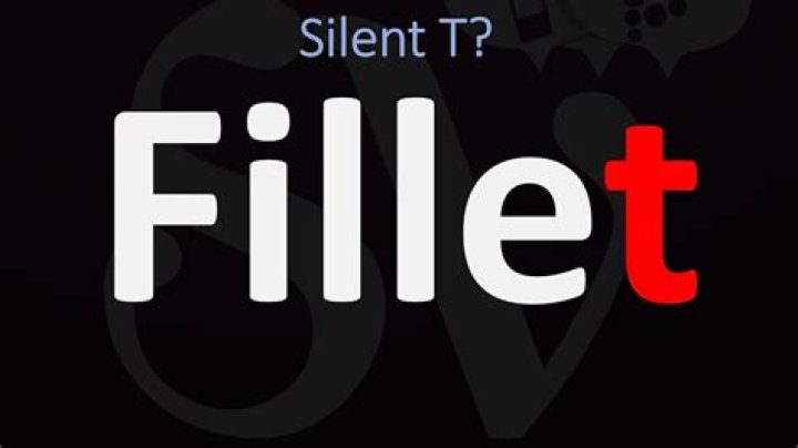 Do you pronounce the t in fillet?