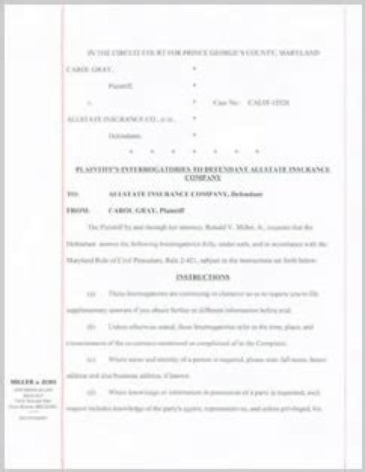 Does a plaintiff have to respond to interrogatories?