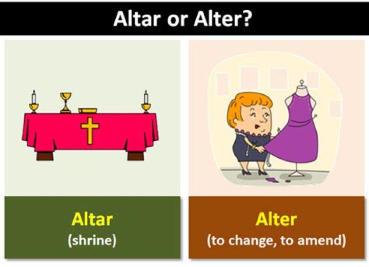 Does alter mean change?