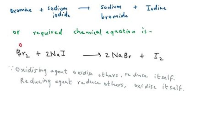 Does bromine liberates iodine from sodium iodide?