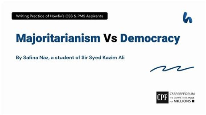 Does democracy mean majoritarianism?