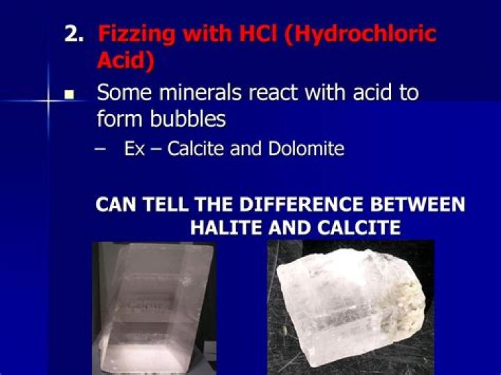 Does dolomite react with hcl?