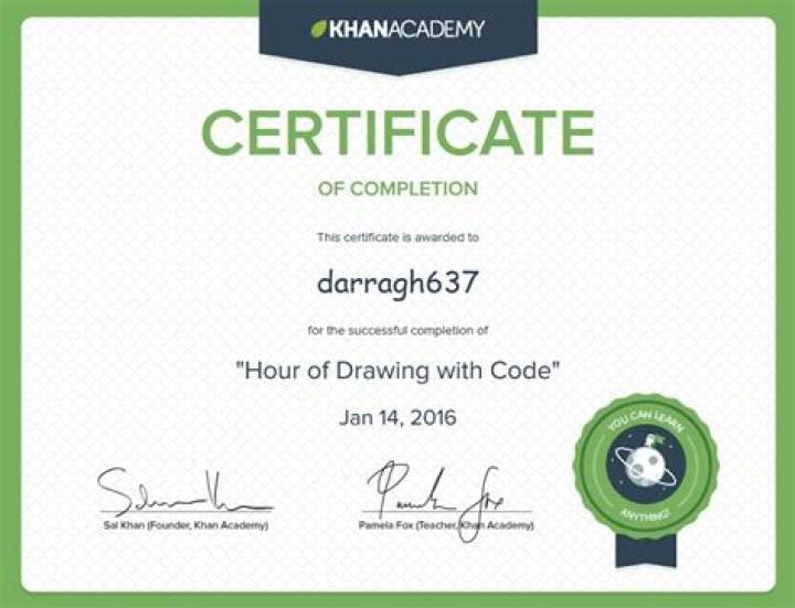 Does khan academy give certificates?