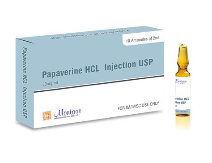 Does papaverine relieve pain?
