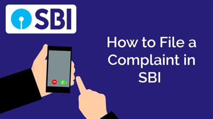 For complaint in sbi?