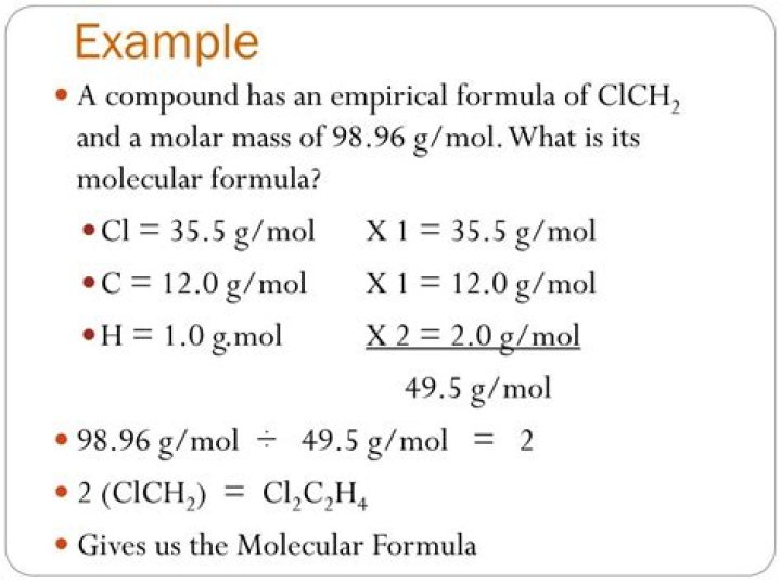 Has an empirical formula?