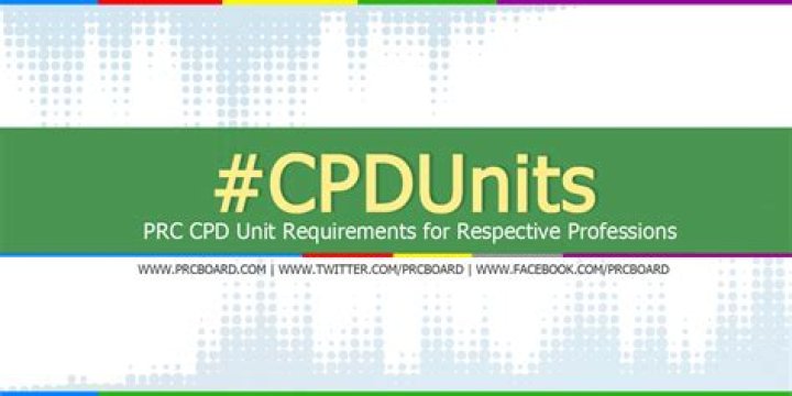 How many cpd units for teachers?
