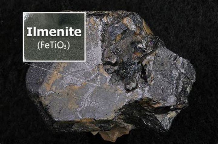 How much titanium is in ilmenite?