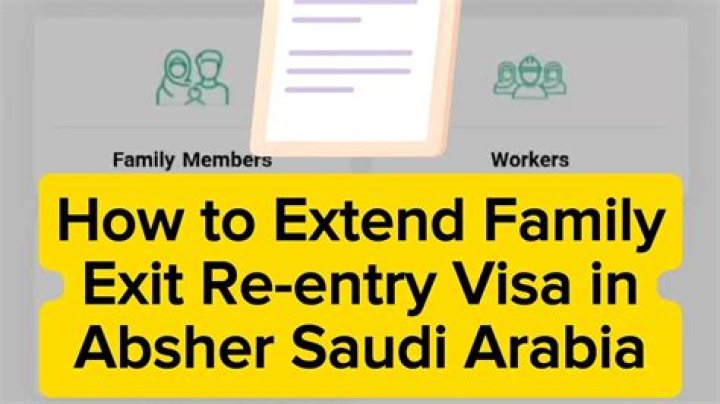 How to extend exit re entry through absher?