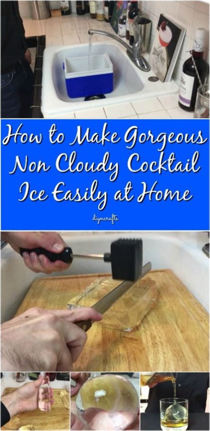 How to make non cloudy ice?