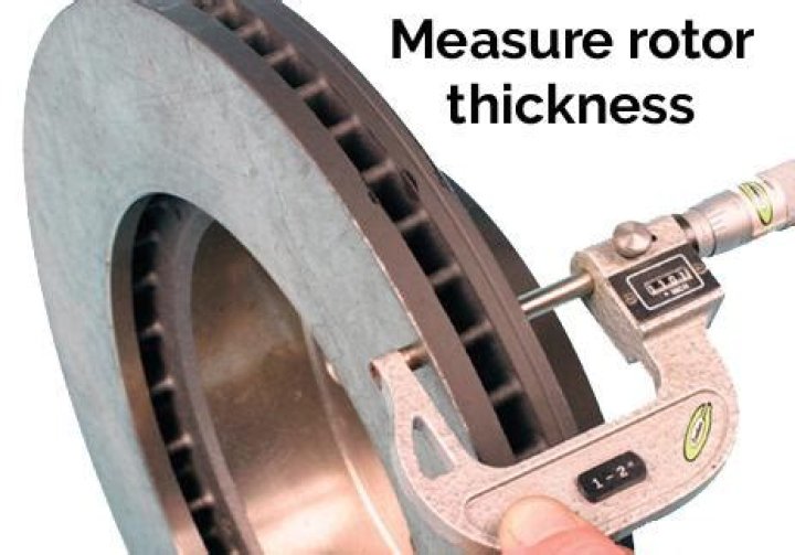 How to measure rotor thickness?