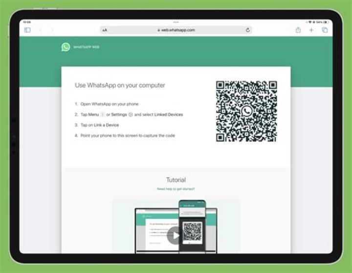 How to open web whatsapp on ipad?