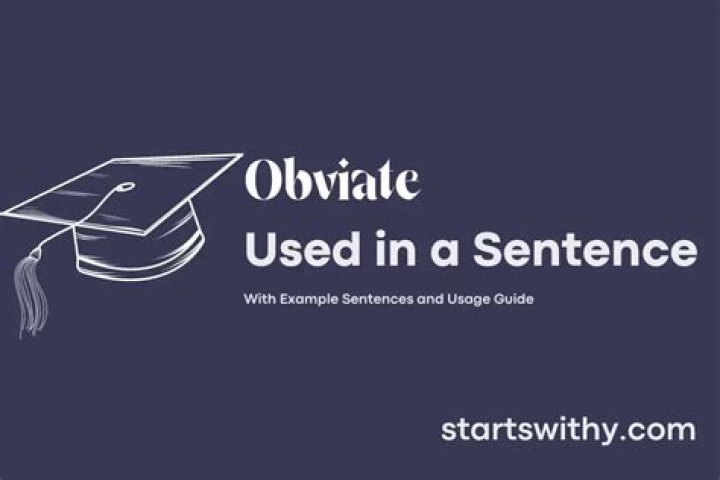 How to put obviate in a sentence?