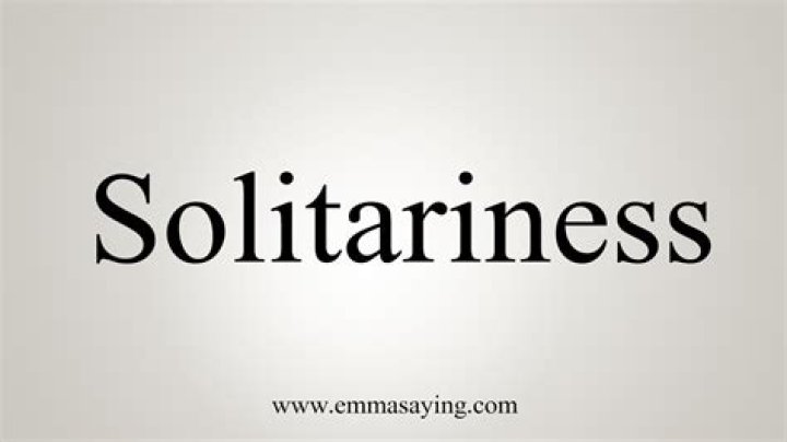 How to spell solitariness?