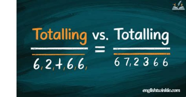 How to spell totalling in england?