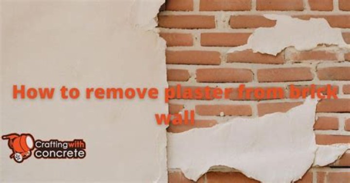 How to strip plaster back to brick?