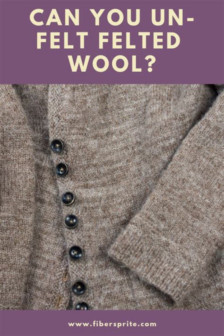 How to unfelt a wool jumper?