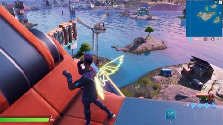 In fortnite where is the crane at rickety rig?