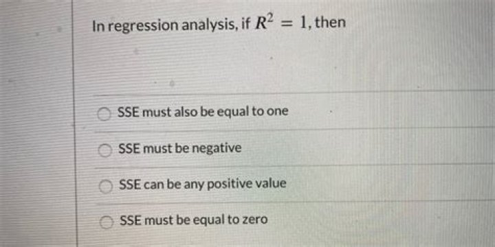 In regression analysis if r2=1 then?