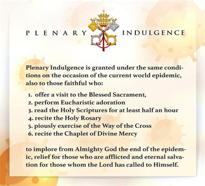 In the catholic church what is a plenary indulgence?