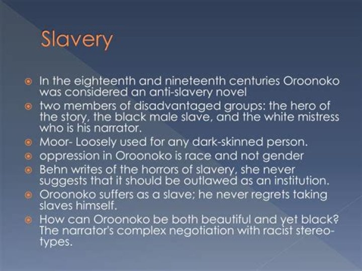 Is oroonoko anti slavery?