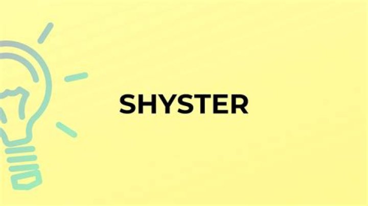 Is shyster a slang word?