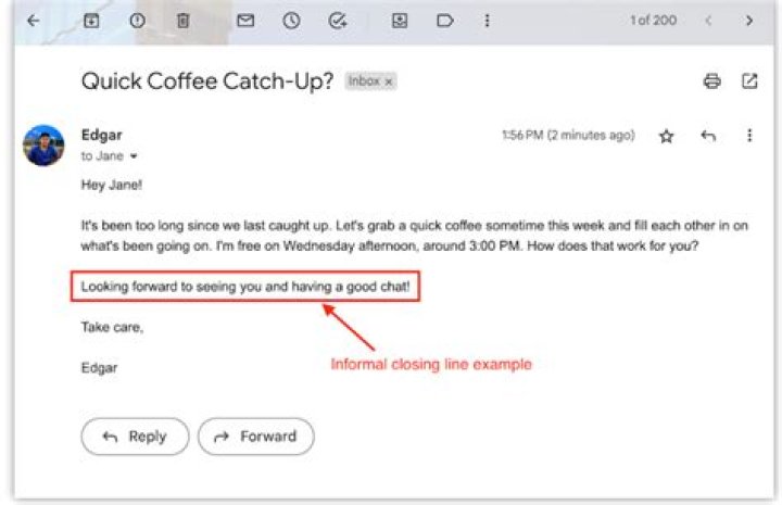 Is warmly a good email closing?