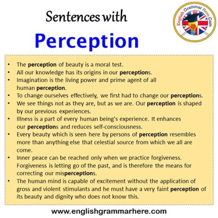 On perceptive in a sentence?