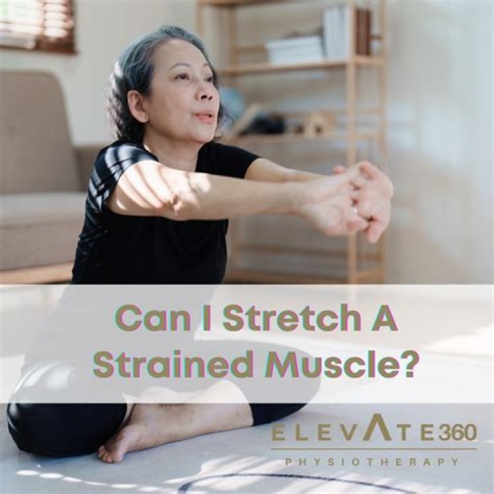 Should strained muscles be stretched?