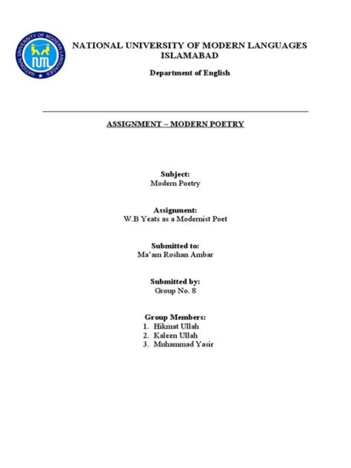 Was yeats a modernist?