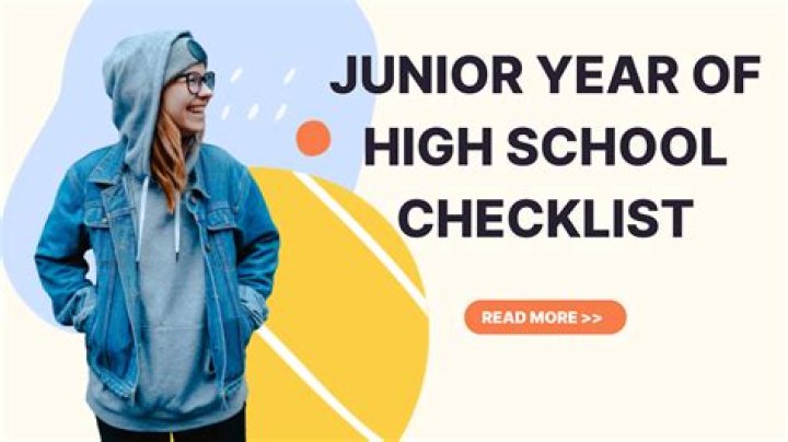 What's junior year in high school?
