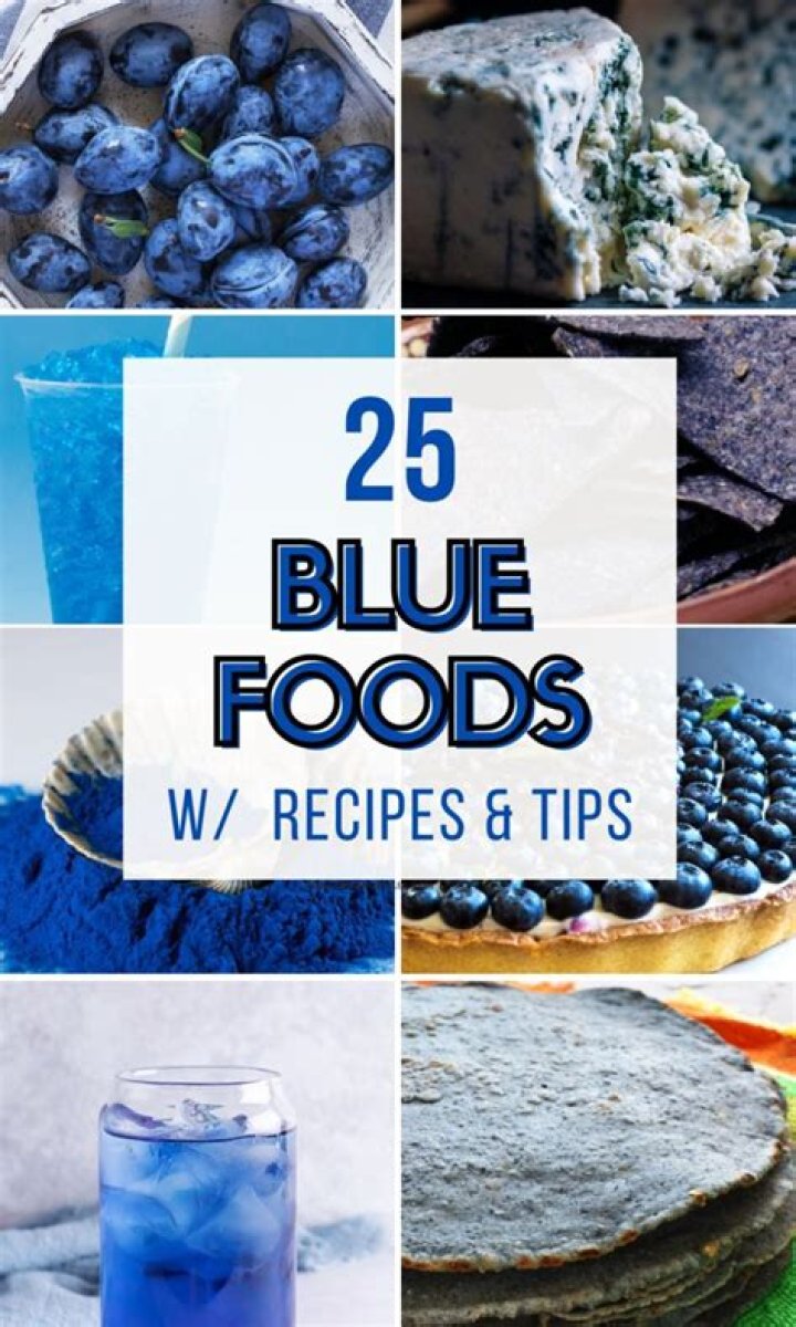 What are blue colored foods?
