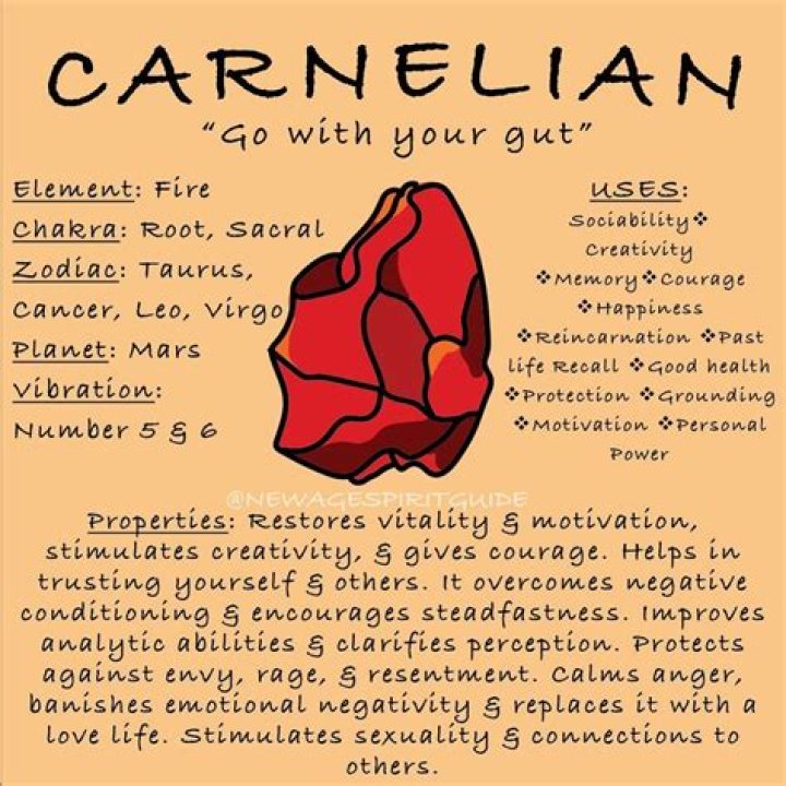 What are the benefits of carnelian?