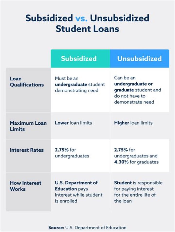 What can unsubsidized student loans be used for?