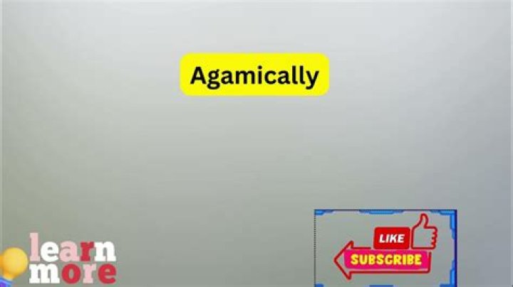 What does agamically means?