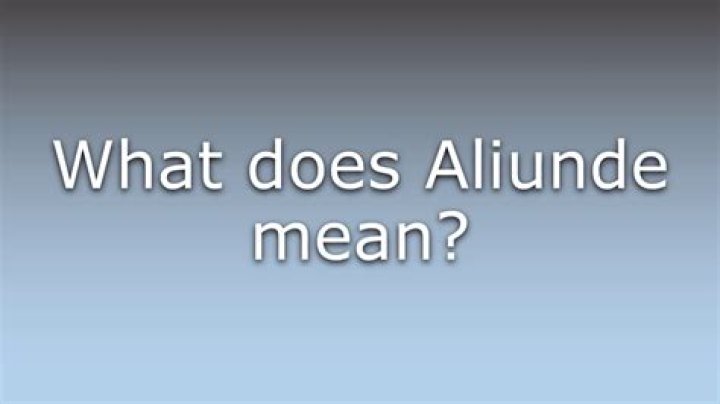 What does aliunde mean?